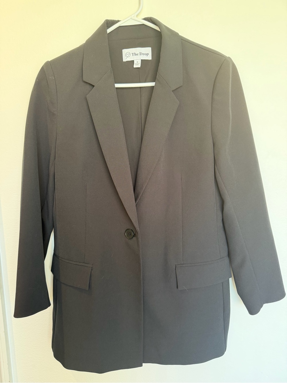 The Drop- Women's Black Single-Button Blazer